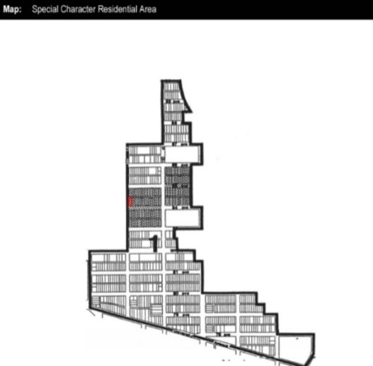 Below is a table comparing key differences between the current and the proposed updated version of the Garneau Special Character Area. Key differences include changes to minimum lot dimensions (site size, depth and width), changes to side setbacks, and removal of separation space